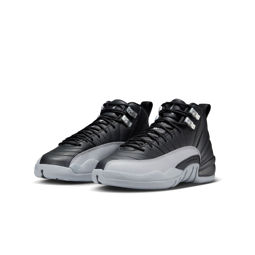 AIR JORDAN 12 RETRO (GS) "BLACK & WOLF GREY"