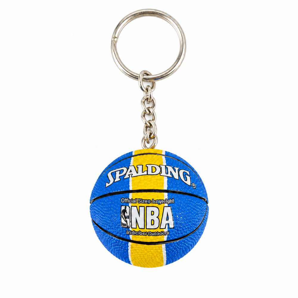 GOLDEN STATE WARRIORS BASKETBALL KEYCHAIN BLUE / YELLOW