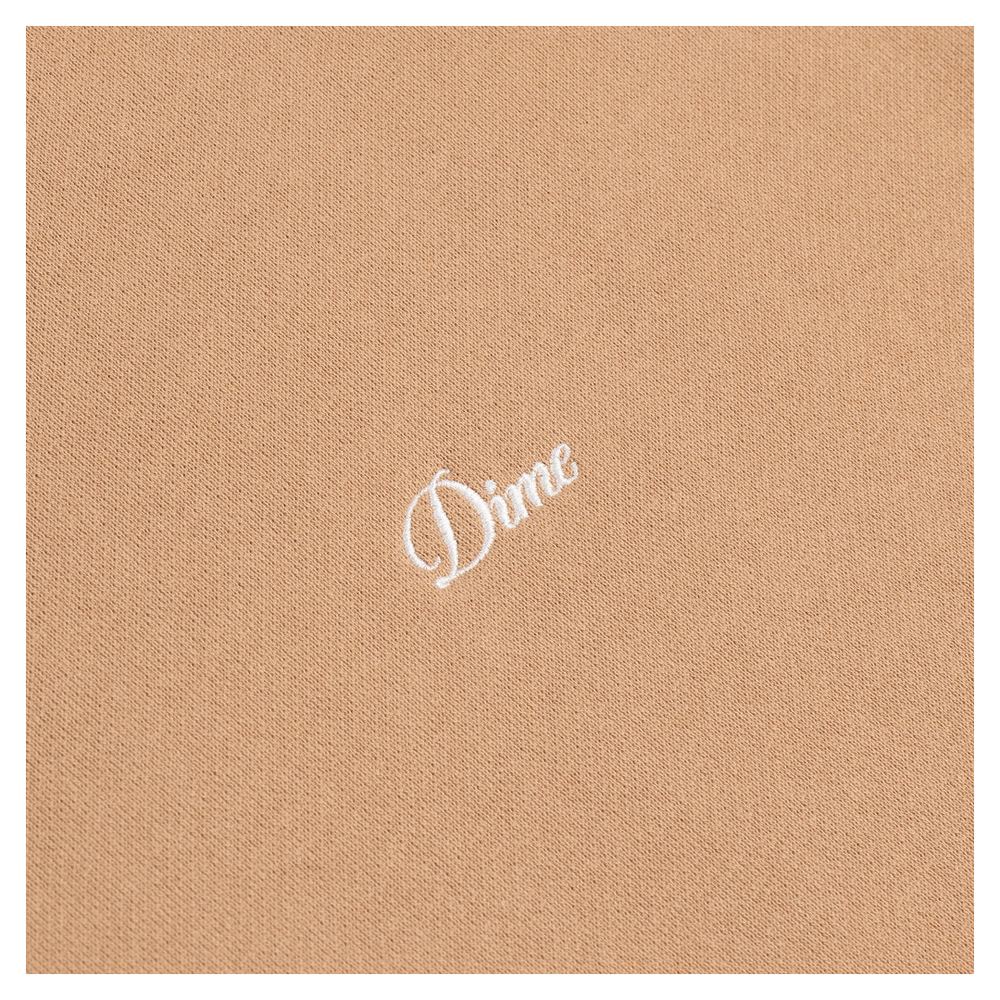 CURSIVE SMALL LOGO HOODIE HAZELNUT