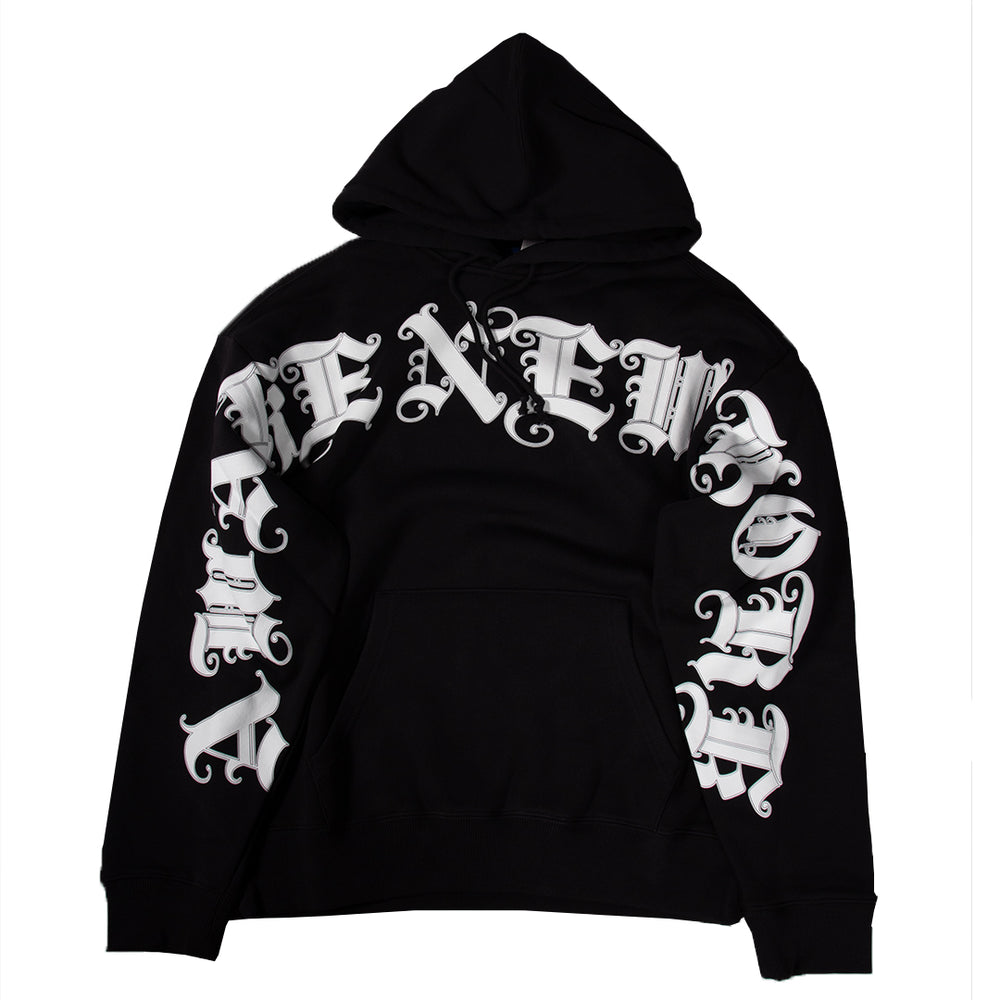 OLD ENGLISH HOODIE BLACK