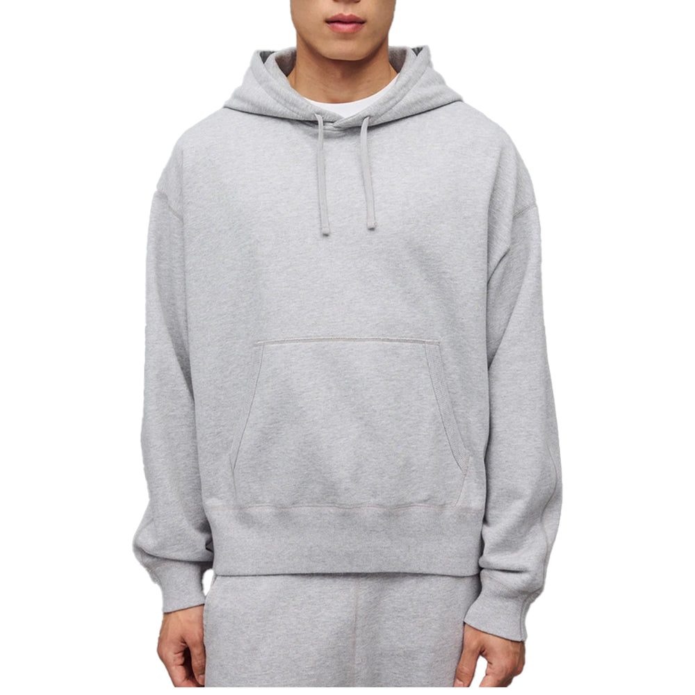 MIDWEIGHT TERRY RELAXED HOODIE HEATHER GREY