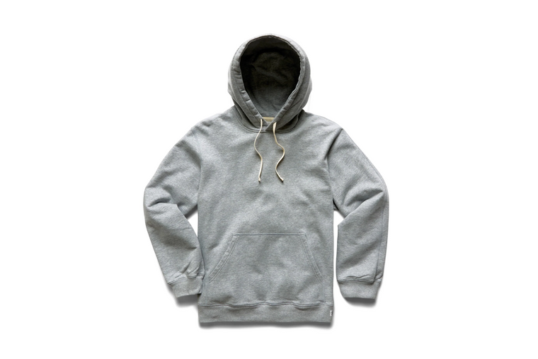 MIDWEIGHT TERRY CLASSIC HOODIE HEATHER GREY
