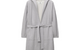 MIDWEIGHT TERRY HOODED ROBE HEATHER GREY