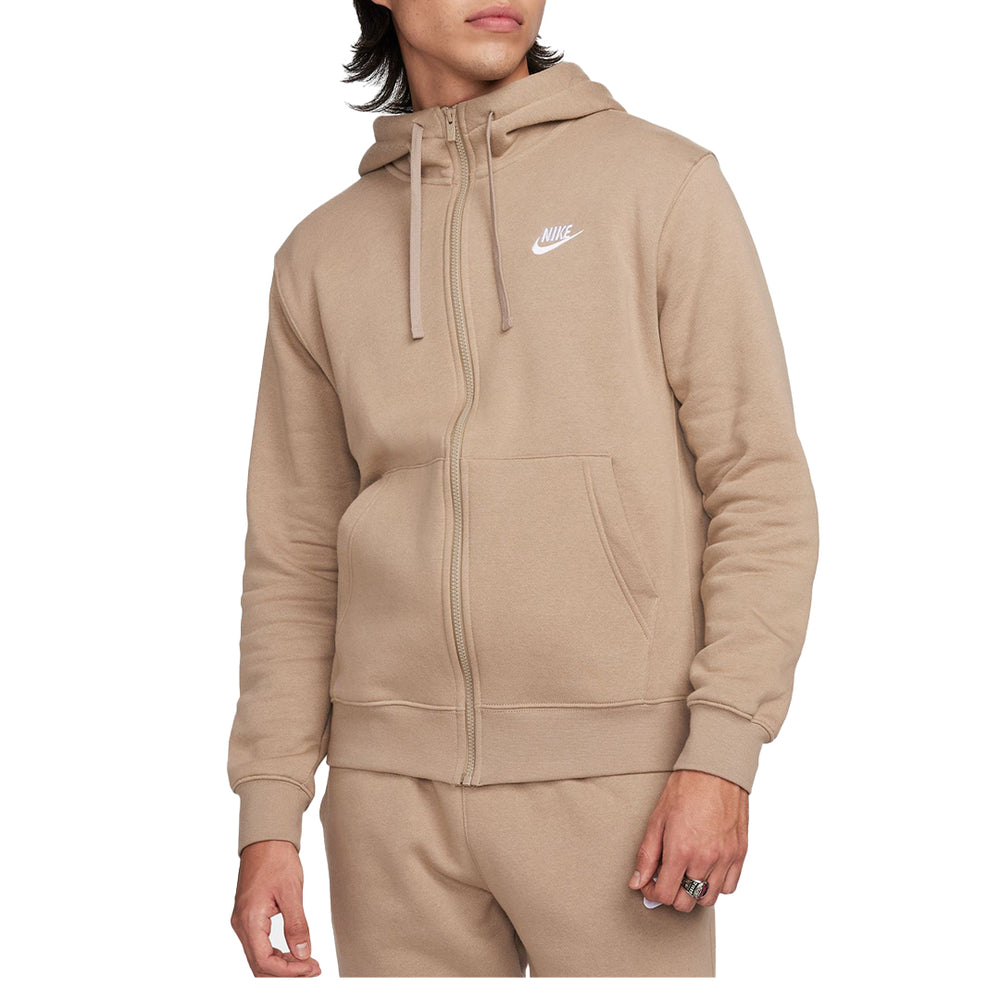 SPORTSWEAR CLUB FLEECE ZIP HOODIE KHAKI