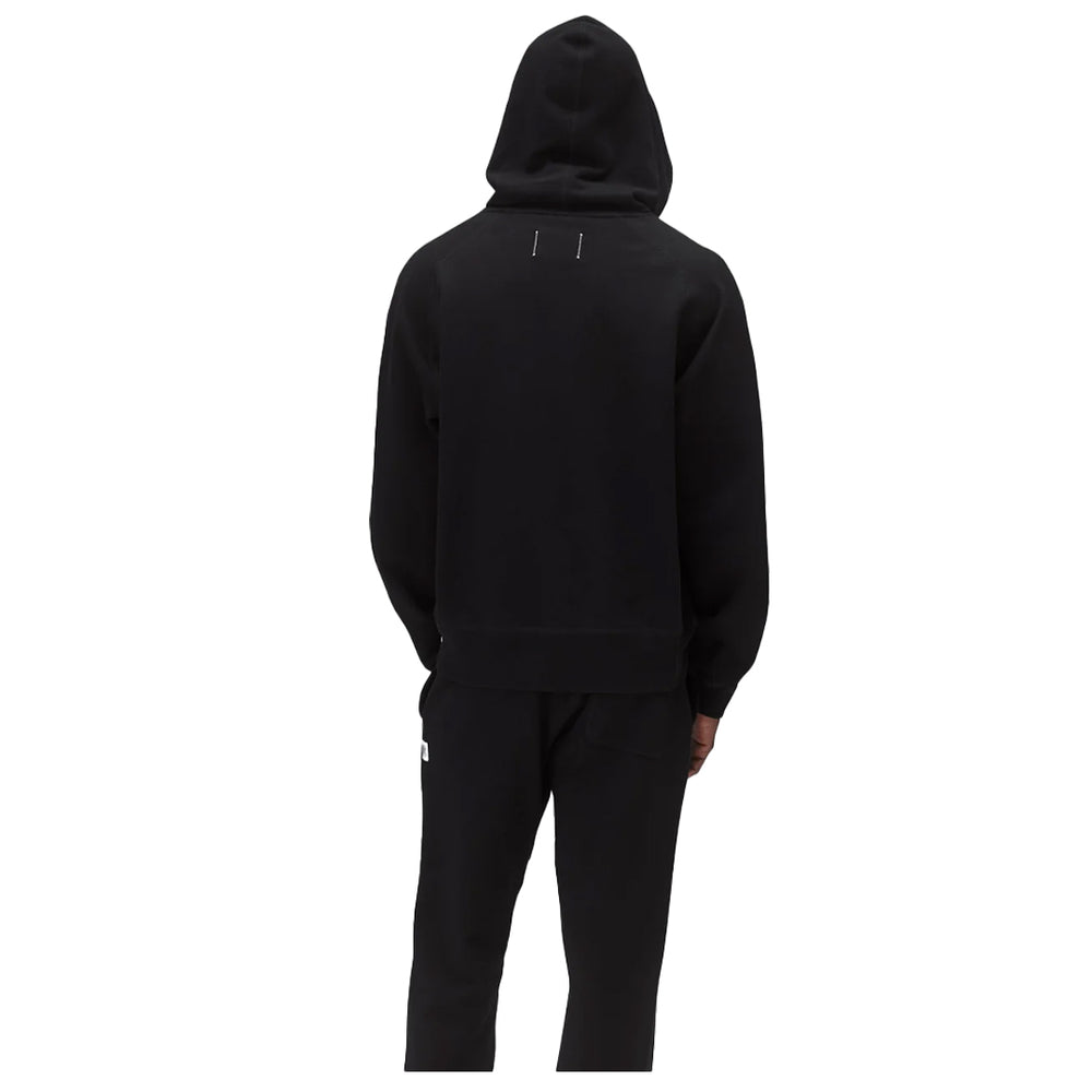 MIDWEIGHT TERRY RELAXED HOODIE BLACK