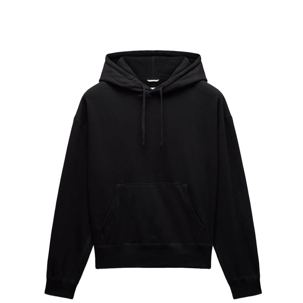 MIDWEIGHT TERRY RELAXED HOODIE BLACK