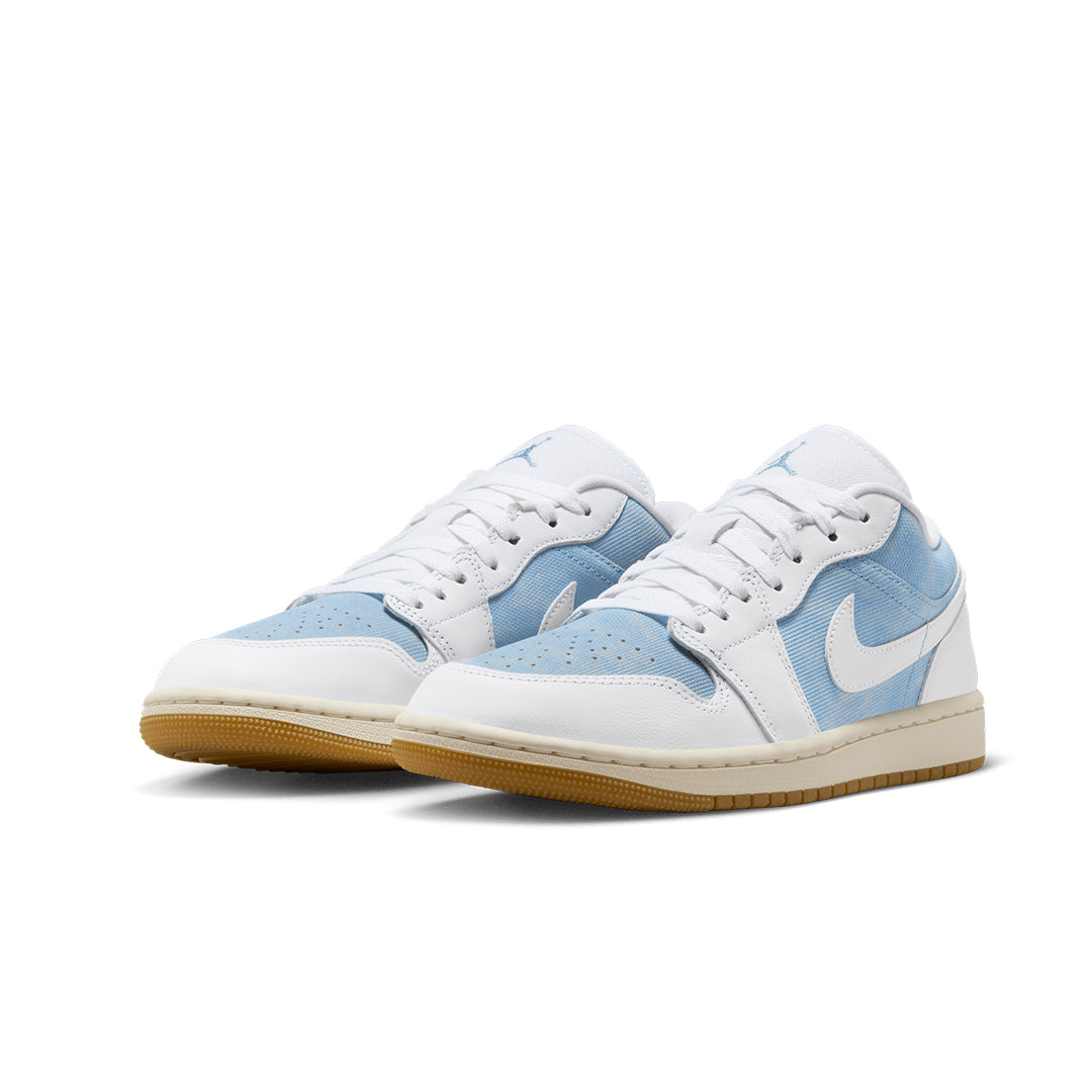 WOMEN'S AIR JORDAN 1 LOW SE WORN BLUE/WHITE – NRML