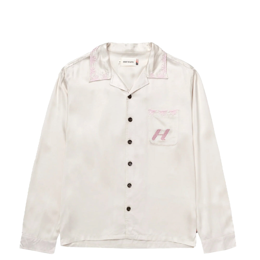 PALM STITCH LONG SLEEVE BUTTON UP