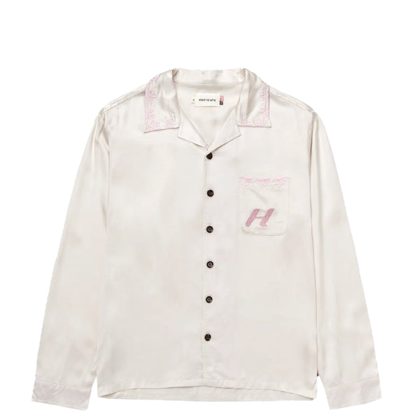 PALM STITCH LONG SLEEVE BUTTON UP