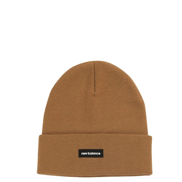 LINEAR KNIT CUFFED BEANIE TOBACCO