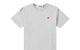 T-SHIRT CDG PETIT COEUR ROUGE GRIS