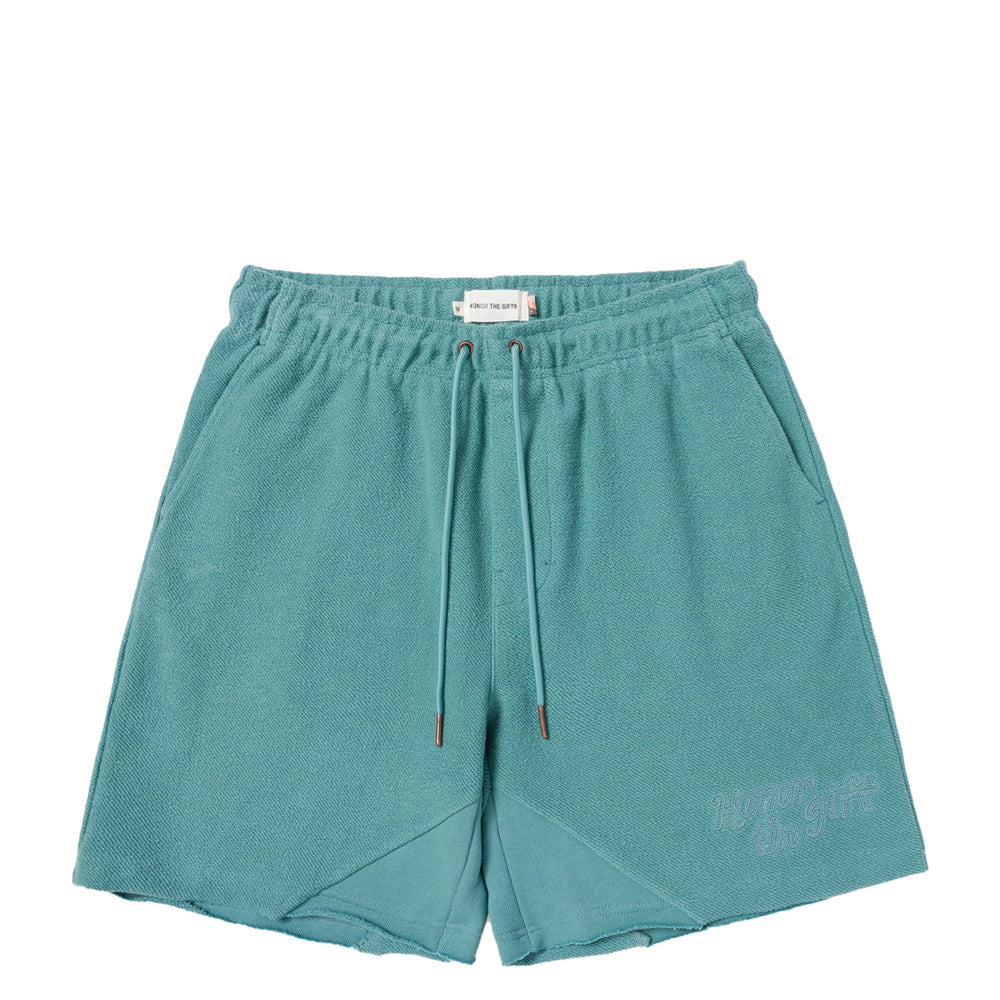 BLOCK PARTY REVERSE TERRY SHORT GREEN