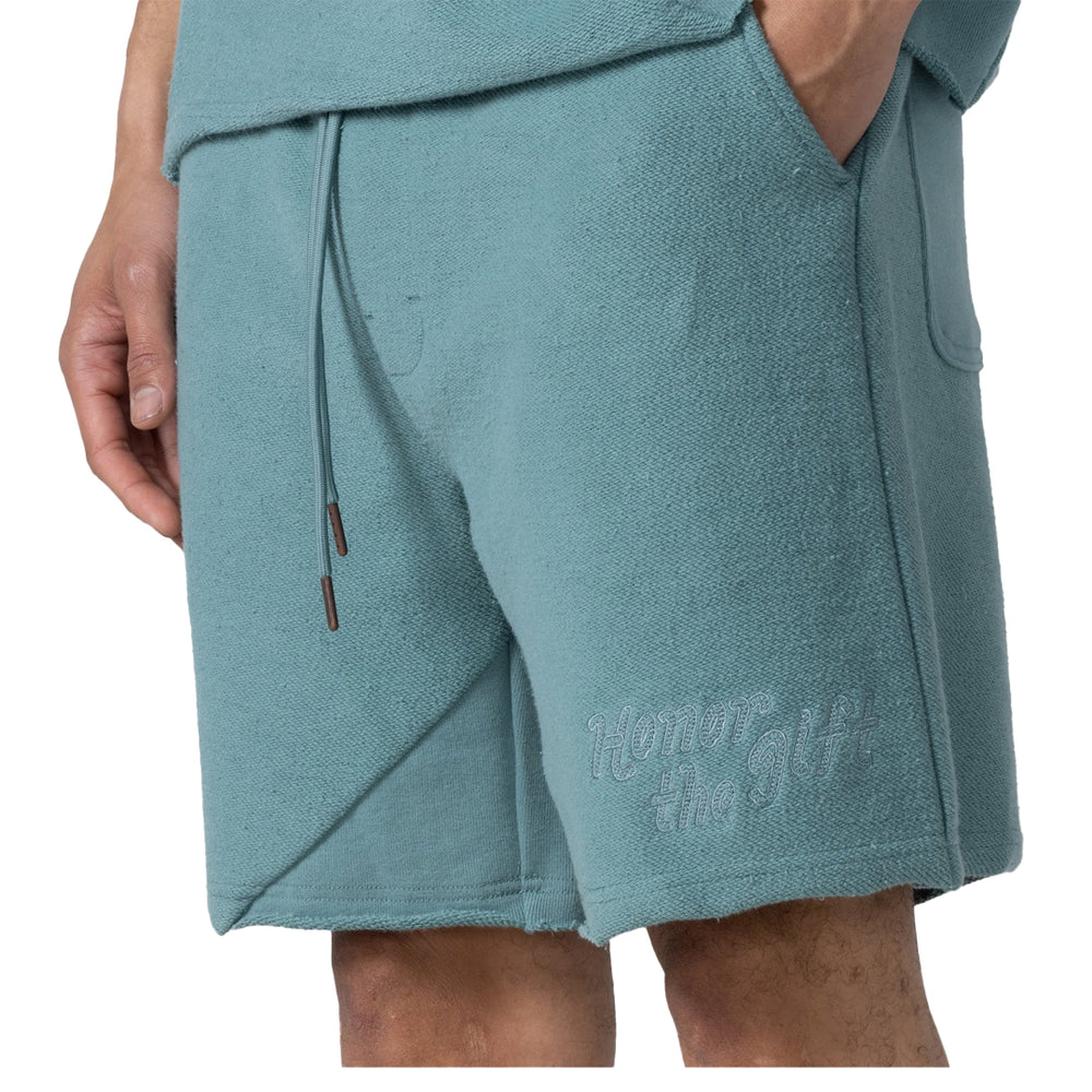 BLOCK PARTY REVERSE TERRY SHORT GREEN