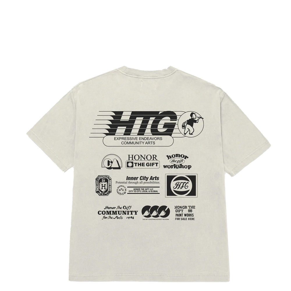 PAINT WORKS T-SHIRT BONE