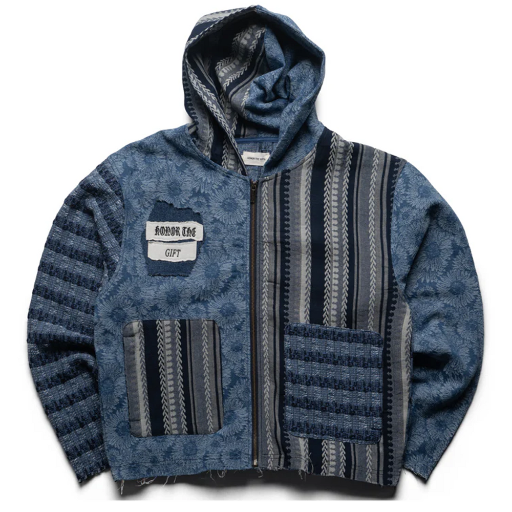 INDIGO TAPESTRY HOODIE