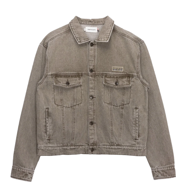 WASHED TWILL TRUCKER JACKET
