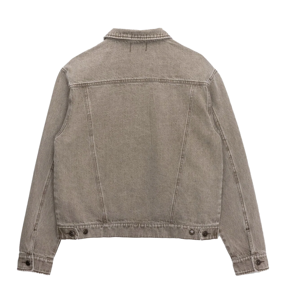 WASHED TWILL TRUCKER JACKET