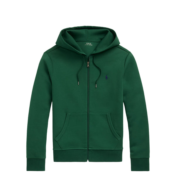 DOUBLE KNIT FULL ZIP HOODIE GREEN