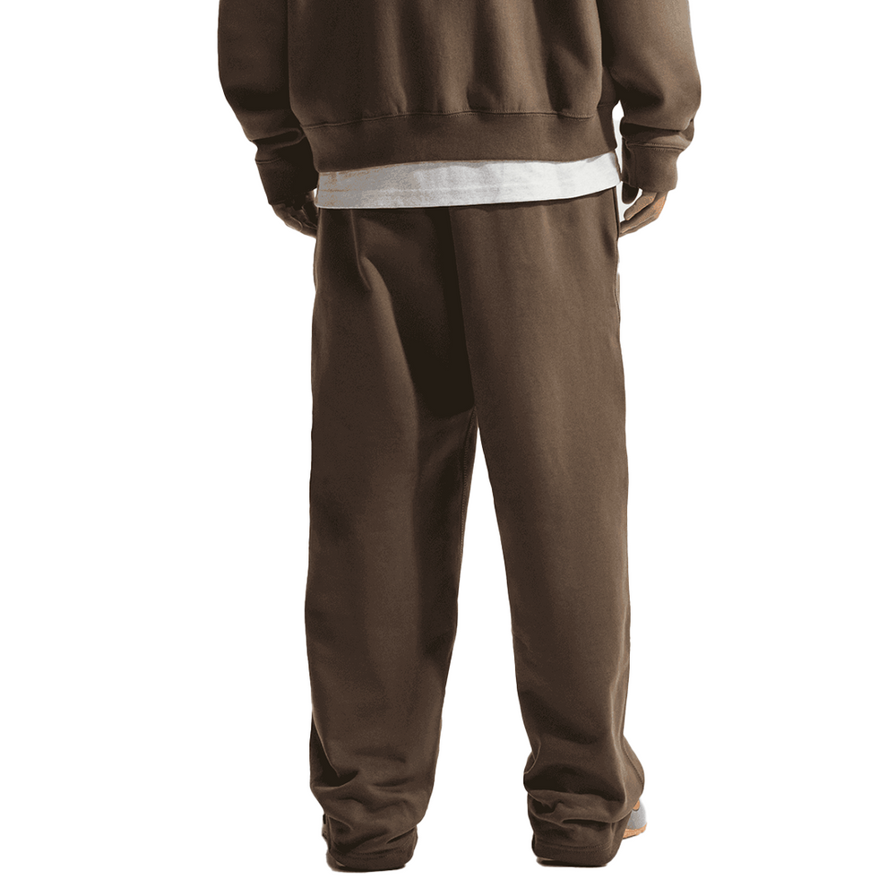 SOLO SWOOSH FLEECE OPEN-HEM PANTS DARK HAZEL