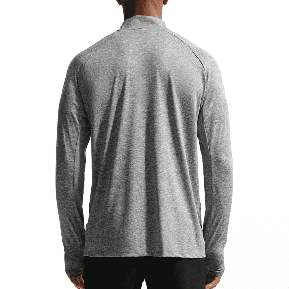 STRIDE DR-FIT 1/2 ZIP RUNNING TOP SMOKE GREY