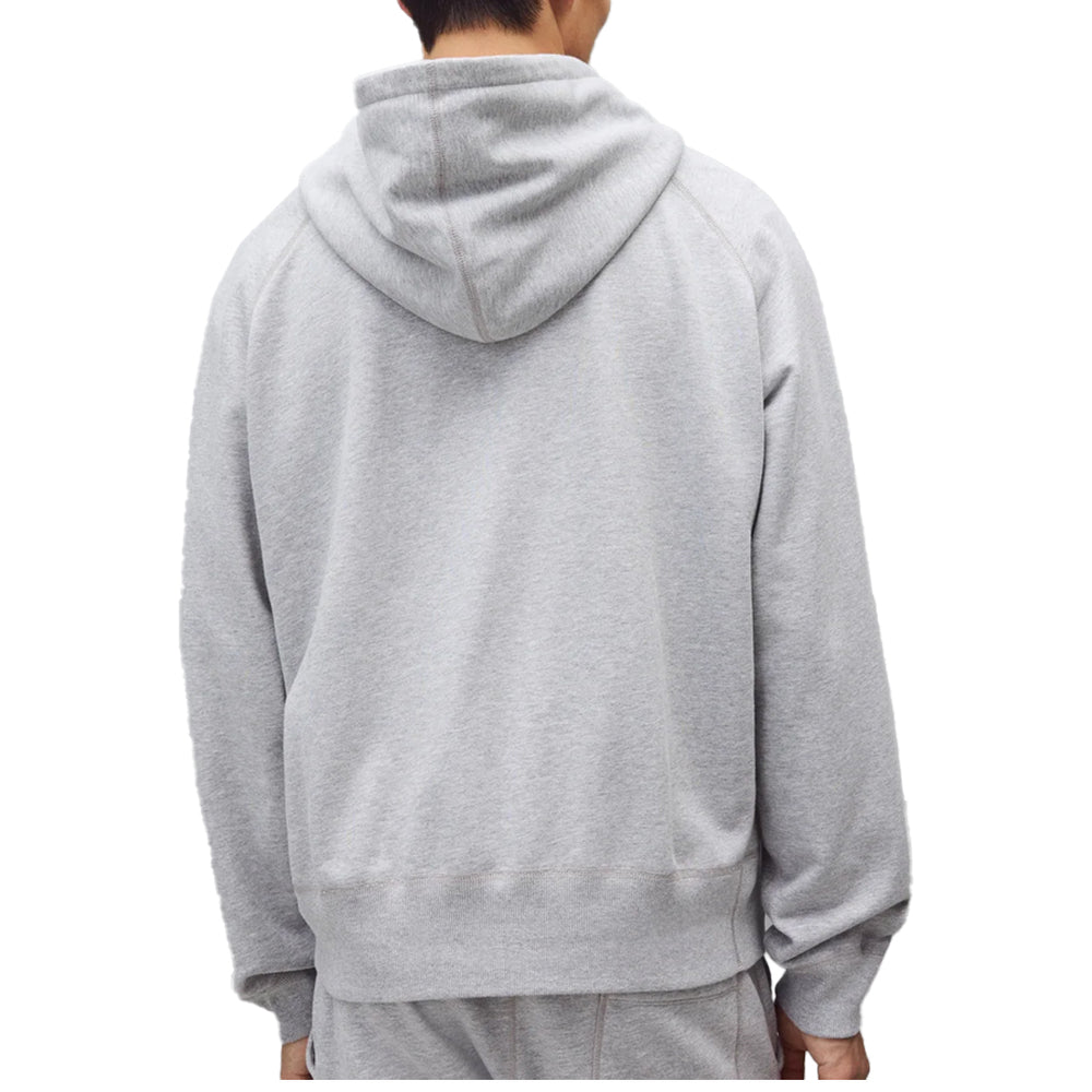 MIDWEIGHT TERRY RELAXED HOODIE HEATHER GREY