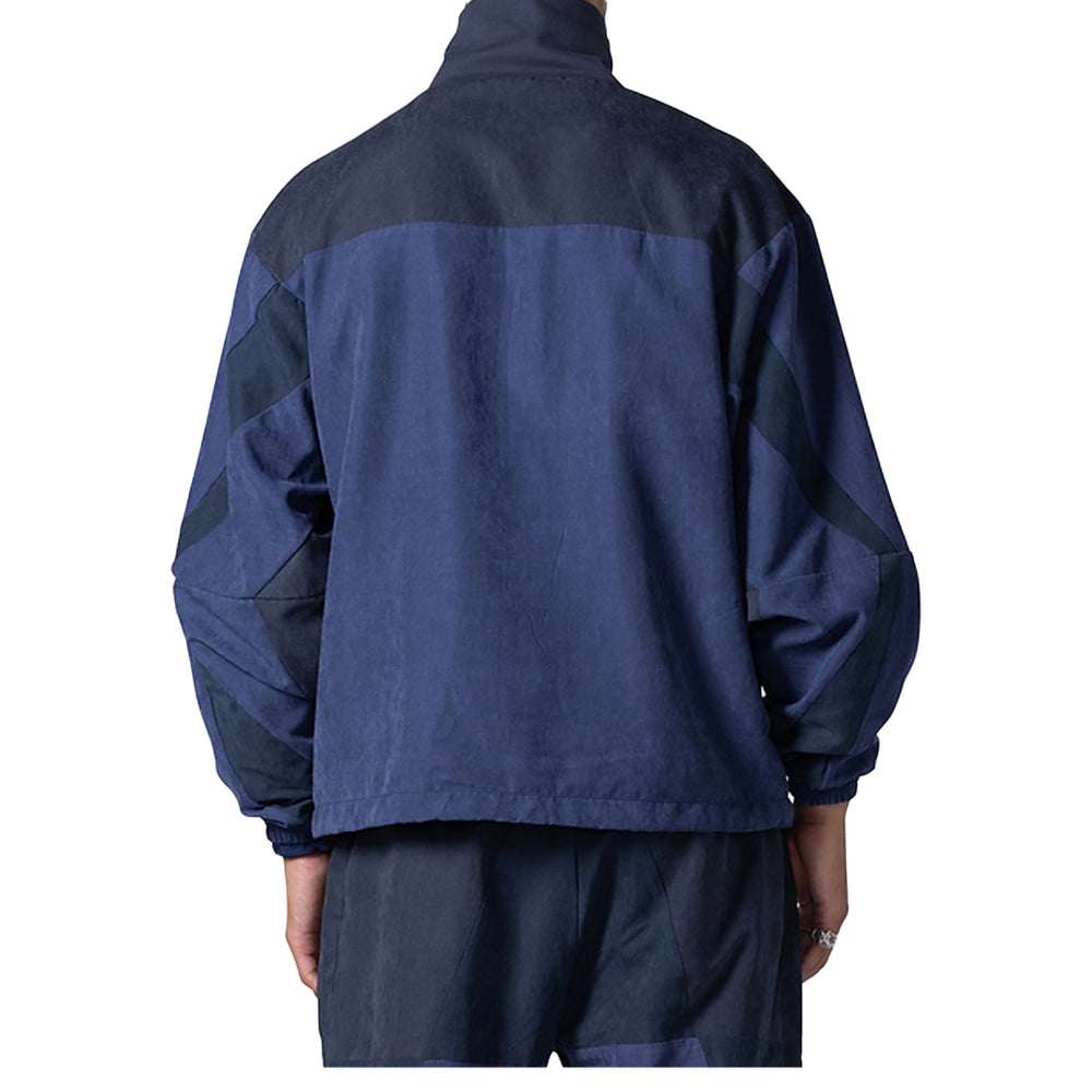 COLOR BLOCK FULL ZIP JACKET NAVY