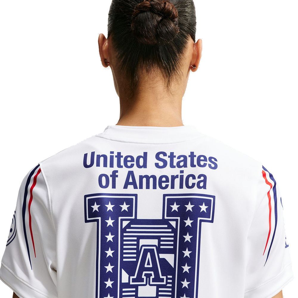 WOMEN'S USA X V.A.A. JERSEY WHITE / DEEP ROYAL BLUE
