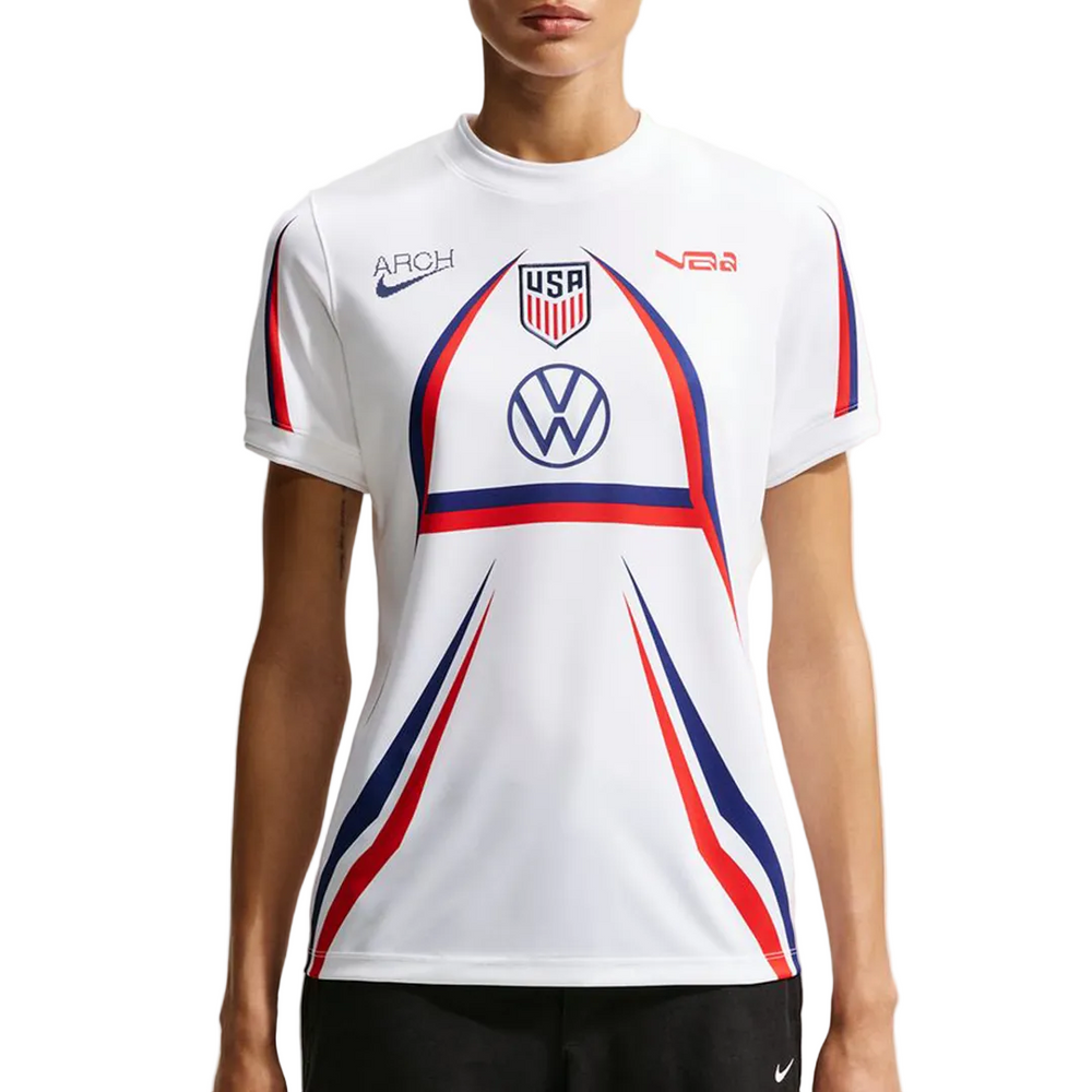 WOMEN'S USA X V.A.A. JERSEY WHITE / DEEP ROYAL BLUE