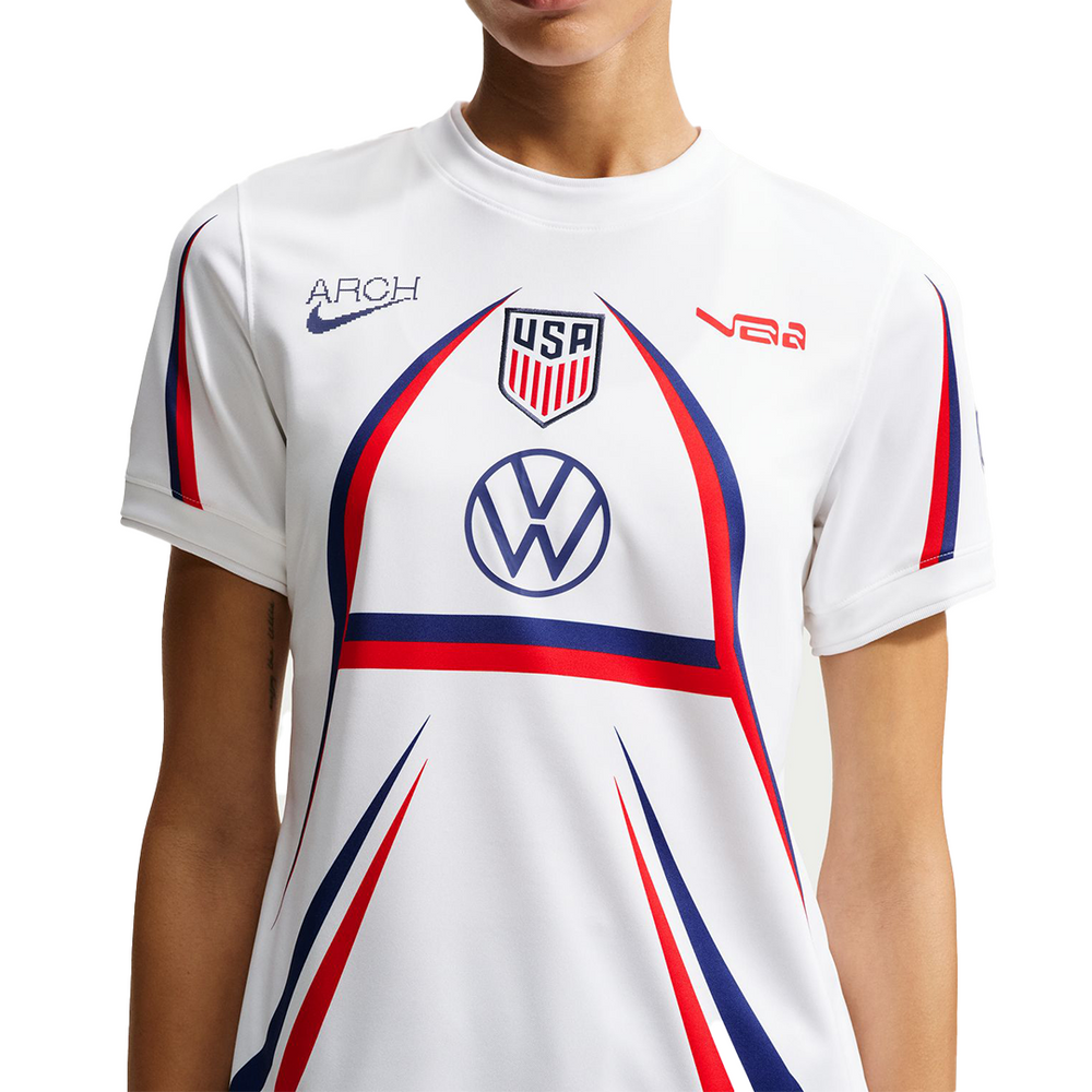 WOMEN'S USA X V.A.A. JERSEY WHITE / DEEP ROYAL BLUE