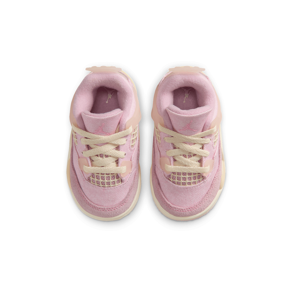 JORDAN 4 RETRO TEX (TD) "PEARL PINK AND ICED CARMINE"