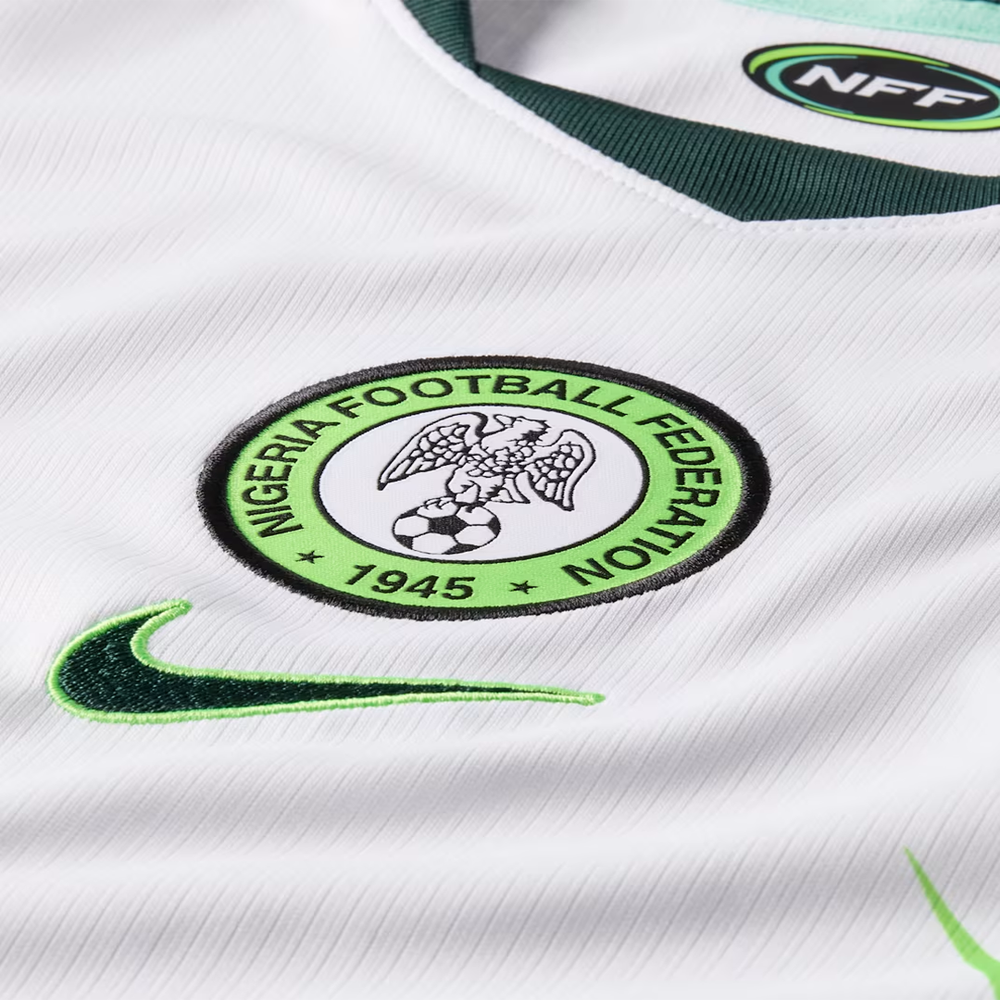 WOMEN'S NIGERIA 2026 STADIUM AWAY JERSEY WHITE/GREEN GLOW