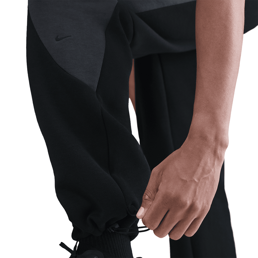 COLOR BLOCK OPEN-HEM TECH FLEECE PANTS BLACK / ANTHRACITE