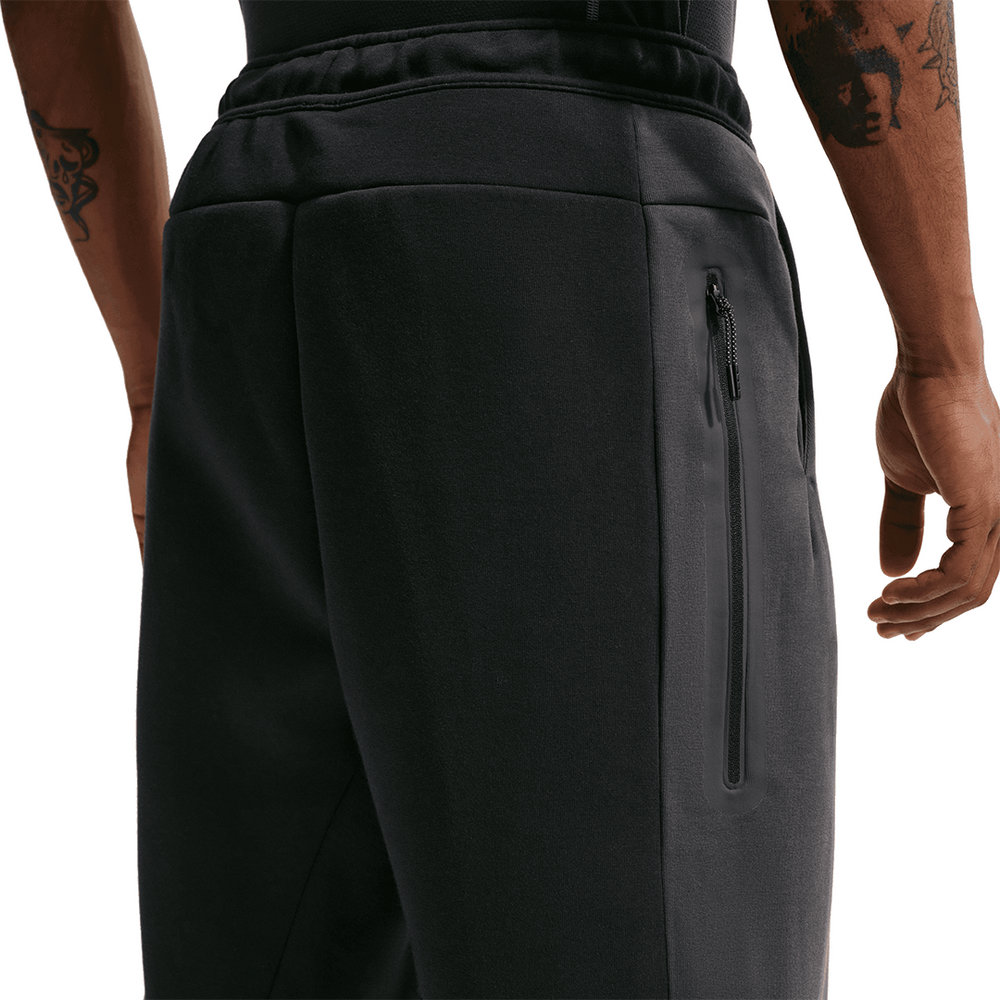 COLOR BLOCK OPEN-HEM TECH FLEECE PANTS BLACK / ANTHRACITE