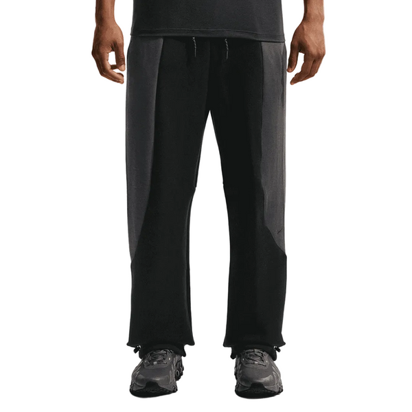 COLOR BLOCK OPEN-HEM TECH FLEECE PANTS BLACK / ANTHRACITE