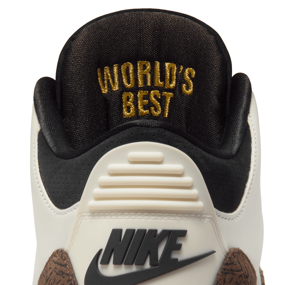 AIR JORDAN 3 RETRO SAIL/BLACK-UNIVERSITY RED "WORLD'S BEST DAD"