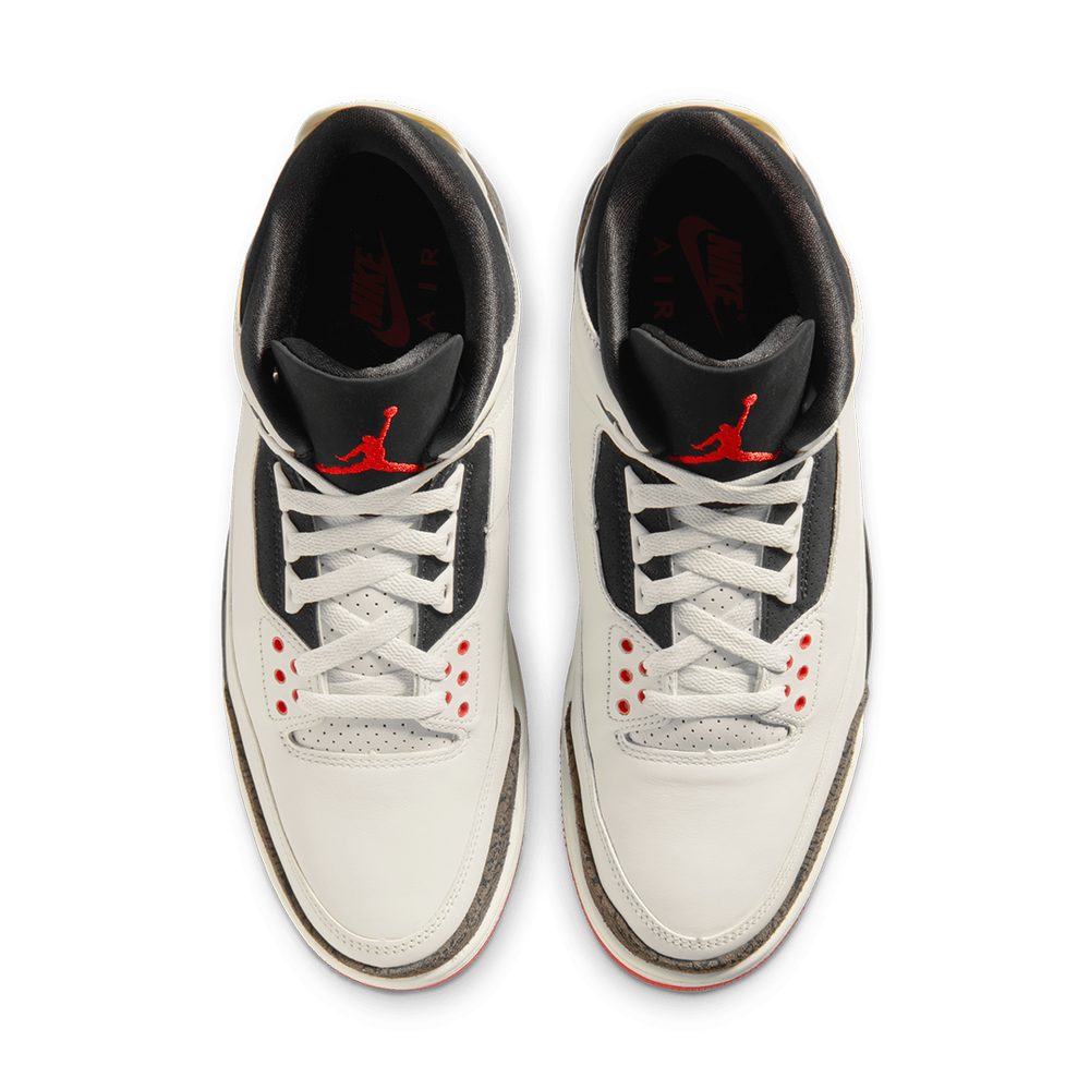 AIR JORDAN 3 RETRO SAIL/BLACK-UNIVERSITY RED "WORLD'S BEST DAD"