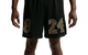 KOBE 8.24. BASKETBALL SHORTS BLACK / METALLIC GOLD