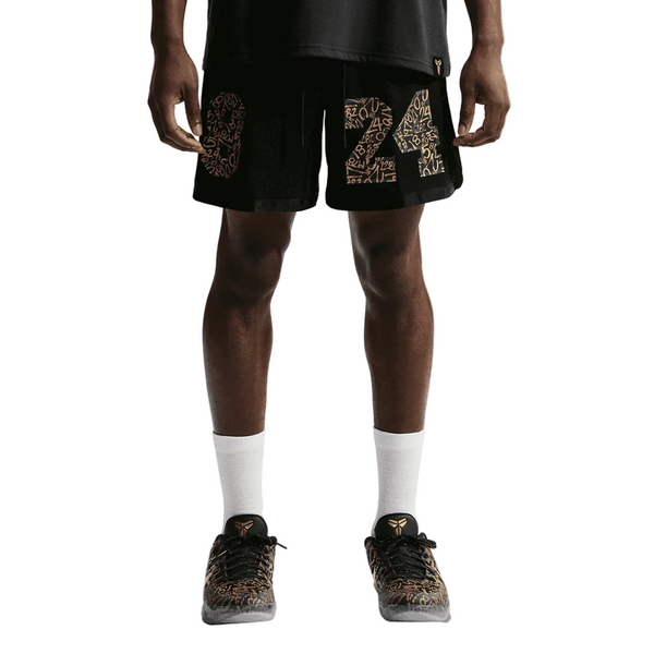 KOBE 8.24. BASKETBALL SHORTS BLACK / METALLIC GOLD