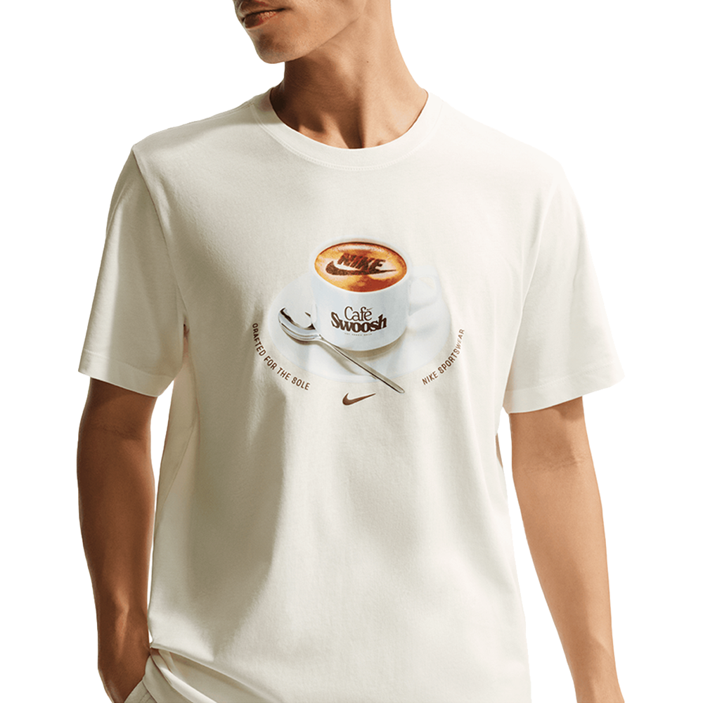 RELAXED FIT CAFE SWOOSH T-SHIRT WHITE