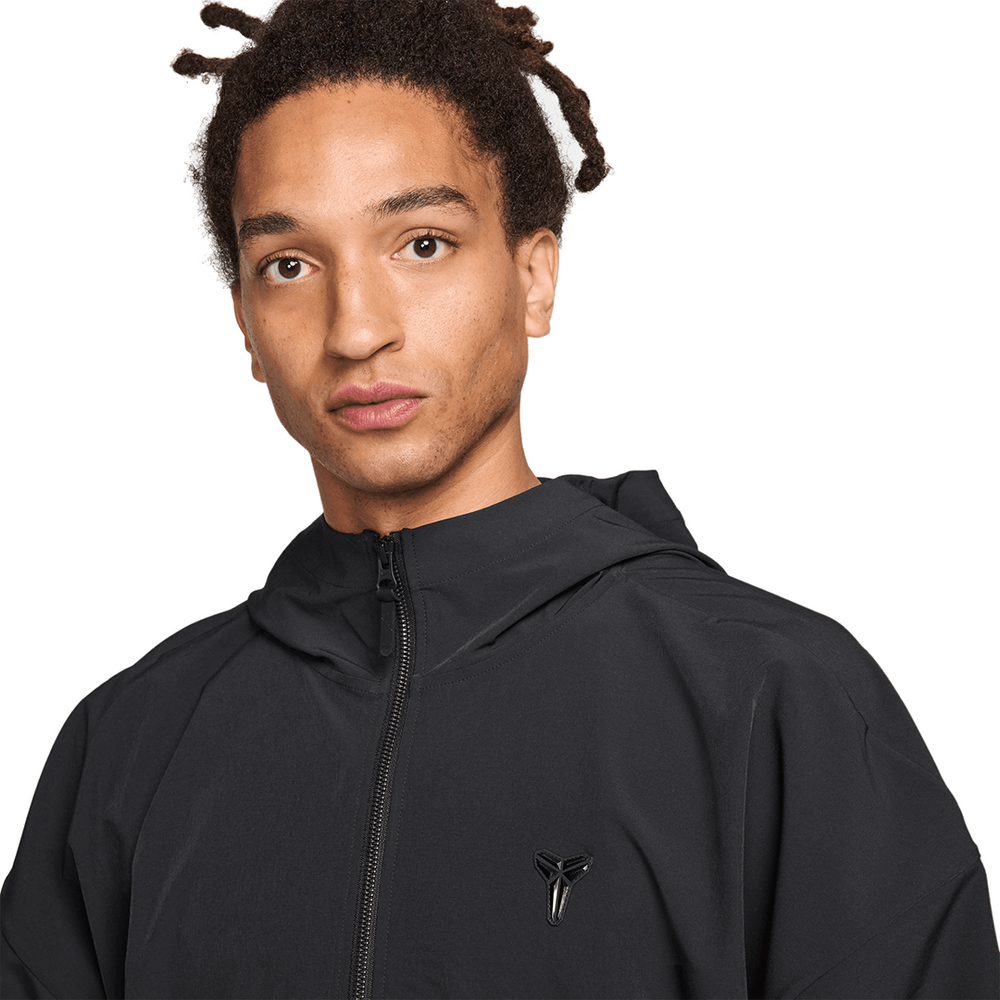 KOBE HOODED BASKETBALL JACKET BLACK