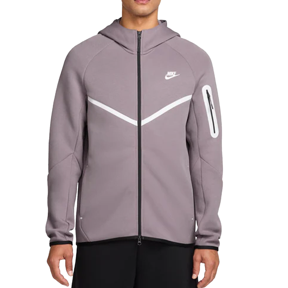 NRG TECH FLEECE ZIP HOODIE VIOLET ORE/WHITE