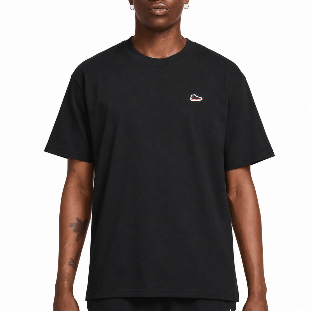 AJ11 T-SHIRT BLACK / GYM RED