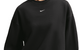 WOMEN'S STUDIO FLEECE MEDIUM WEIGHT SWEATSHIRT TOTAL BLACK