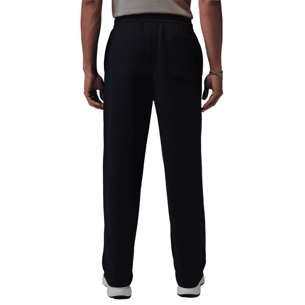 JORDAN BROOKLYN FLEECE OPEN-HEM PANTS BLACK