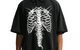 "YOUR MESSAGE HERE" SKELETON SHIRT BLACK / SAFETY ORANGE