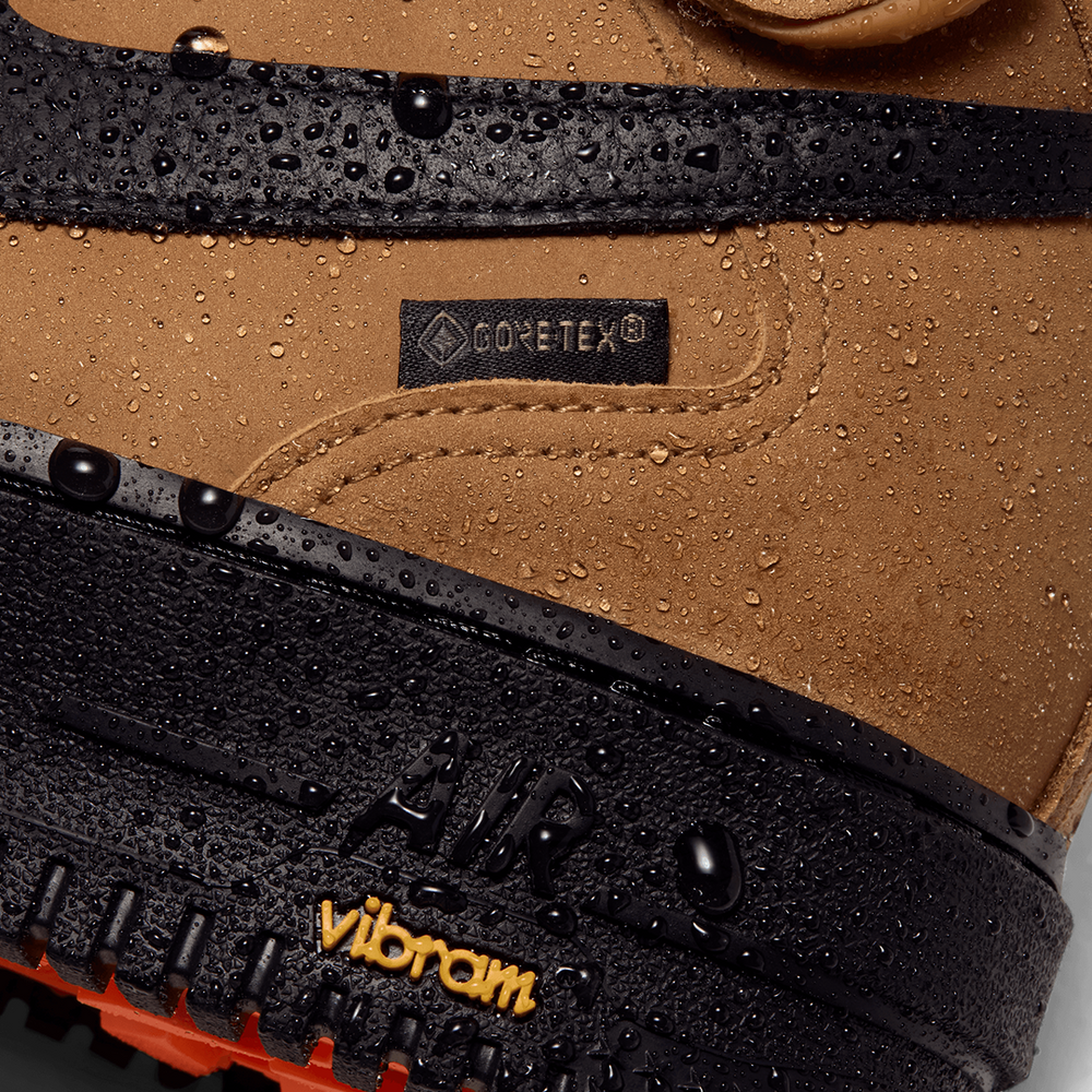 AIR FORCE 1 MID '07 GORE-TEX VIBRAM WHEAT / BLACK-TOTAL ORANGE