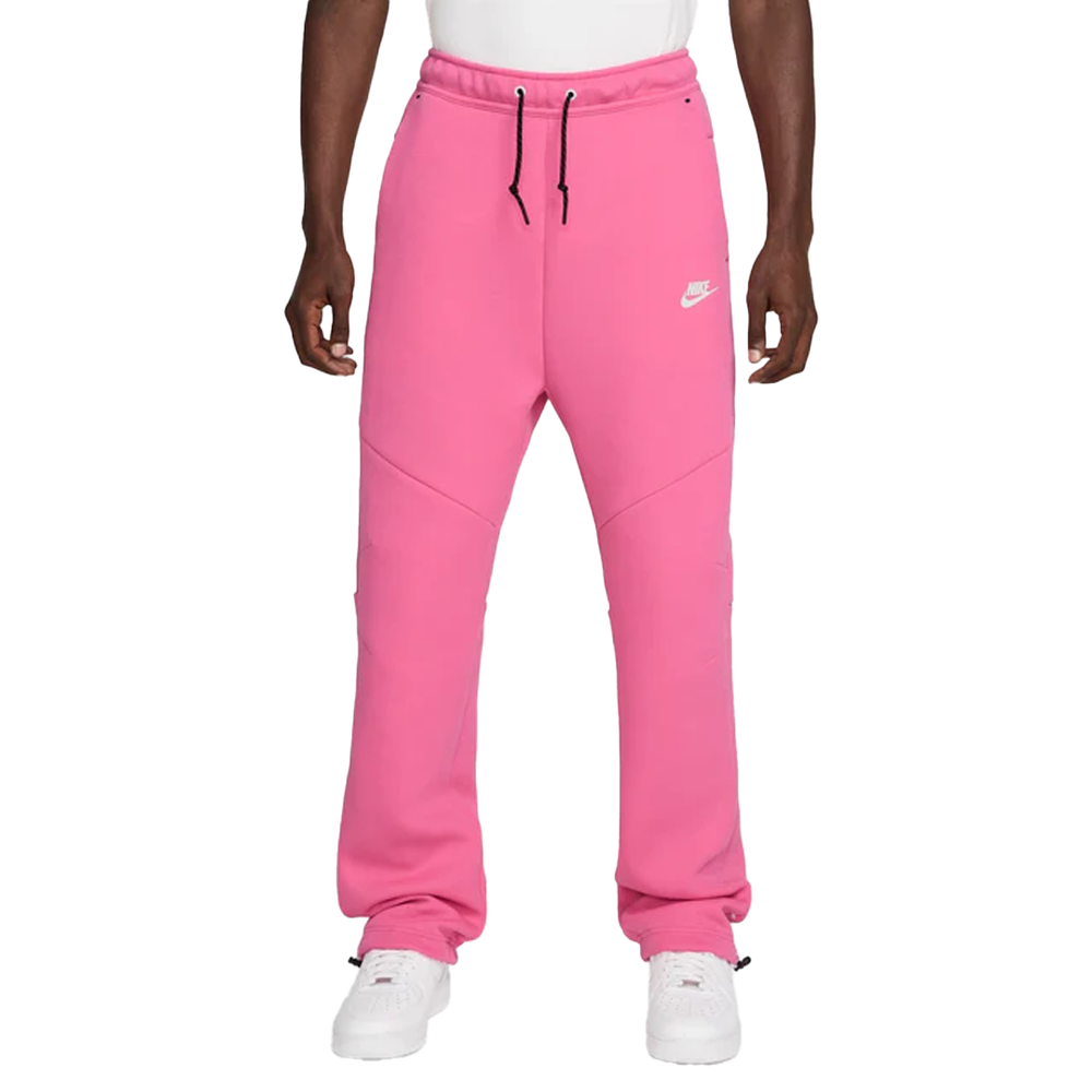 NRG TECH FLEECE DRAWSTRING CUFF PANTS PINKSICLE/WHITE