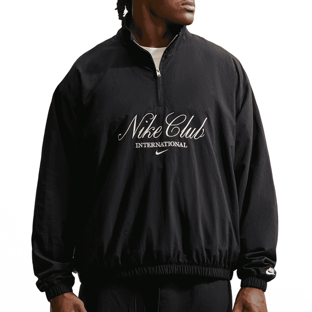 CLUB 1/2 ZIP JACKET BLACK / SANDDRIFT