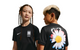 KIDS' KOREA x PEACEMINUSONE SS SOCCER TOP BLACK / WHITE