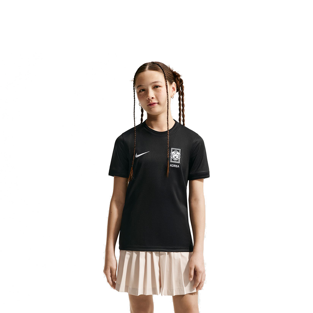KIDS' KOREA x PEACEMINUSONE SS SOCCER TOP BLACK / WHITE